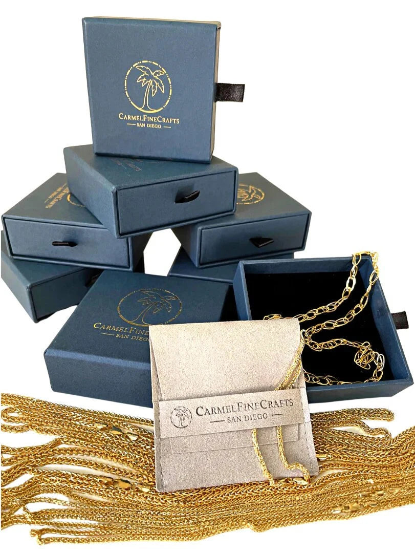 14K Solid Gold Delicate Sparkly Singapore Chain Diamond Cut Necklace